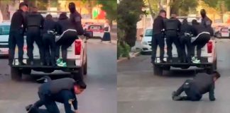 Durante detención en CDMX, policía cae de patrulla y exhibe fallas en protocolos