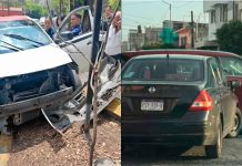 Se registran dos choques vehiculares en diferentes puntos de Morelia
