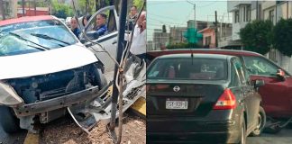 Se registran dos choques vehiculares en diferentes puntos de Morelia