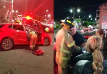 Accidente automovilístico deja un herido cerca del Obelisco a Lázaro Cárdenas, en Morelia
