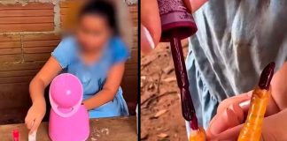 #VIDEO // ¡De la granja al spa! La inocencia de una niña conquista redes con su gallina “consentida”