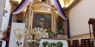 Viacrusis en el atrio de Los Olivos en Tzitzuntzan un atractivo imperdible del Viernes Santo