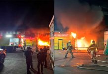 Empistolados incendian local de máquinas tragamonedas en la Central de Abastos de Morelia