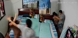 VIDEO | Graban a hombre golpeando a su esposa con su bebé en brazos; ella pide borrar el video