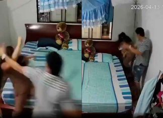 VIDEO | Graban a hombre golpeando a su esposa con su bebé en brazos; ella pide borrar el video