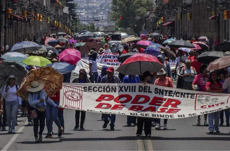CNTE convoca a marcha estatal en Morelia; magisterio anuncia jornada de protesta este lunes