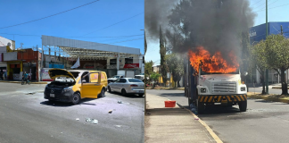 Violenta manifestación de comuneros de Arantepacua deja destrozos, unidades quemadas y rapiña en Morelia
