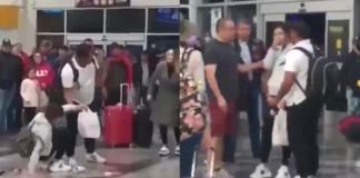 #VIDEO // Mujer encara a su esposo en aeropuerto ya que se iba de vacaciones con supuesta amante