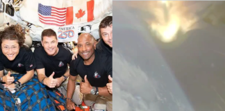 #VIDEO // Así se ven los astronautas la entrada a la atmósfera