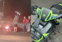 Mujer motociclista sufre accidente en la avenida Madero Poniente de Morelia