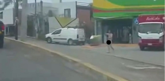#VIDEO // Hombre caminando desnudo sobre avenida “La Joya” en Morelia