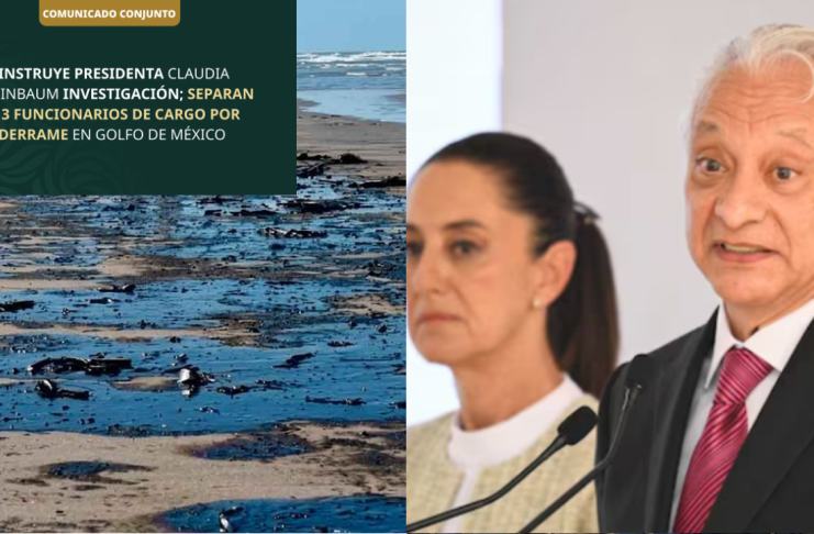 Separan a funcionarios de Pemex por ocultar derrame de crudo en el Golfo de México