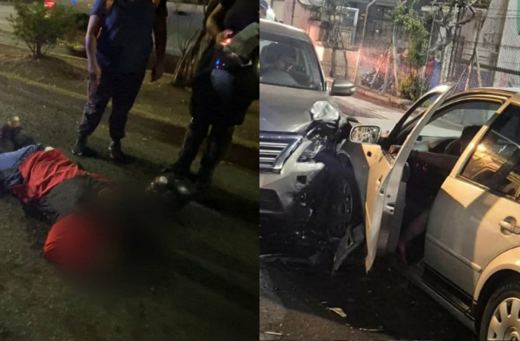 Derrapa motociclista al poniente de Morelia y chocan dos autos en el Centro Histórico