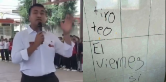 #VIDEO // Reprenden a alumnos hacer falsa amenaza de tiroteo en secundaria de Huejotzingo