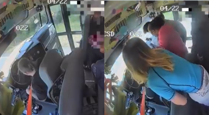 #VIDEO // Estudiantes de secundaria salvan a 40 compañeros al estacionar transporte escolar