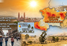 Alertan por temperaturas de hasta 45°C y rachas de viento en Michoacán