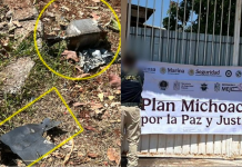 Lanzan desde drones tres artefactos explosivos y caen en el patio de una casa en Queréndaro