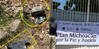Lanzan desde drones tres artefactos explosivos y caen en el patio de una casa en Queréndaro