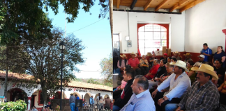 Normalistas plantan a habitantes de Tiripetío; ellos elaboran pliego petitorio y piden libre tránsito y hasta que dejen de usar el “Tiri vive”