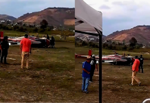 Cae helicóptero en predio aledaño a la Presa del Bosque, Zitácuaro