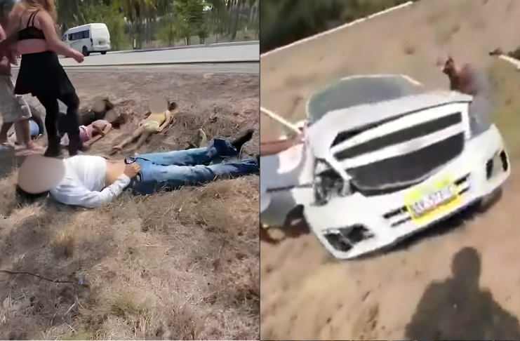 #VIDEO // 5 muertos y 8 heridos dejó una volcadura de camioneta en Acapulco