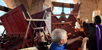 Con el sonar de la matraca piden a Catedral “apagar” las campanas en muestra de luto