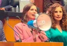 Por agentes de EU en Chihuahua, Lilly Téllez usa megáfono en el Senado y desata caos con Morena