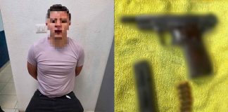 Cae joven de 25 años por apuntar con una pistola a un transeúnte en Morelia