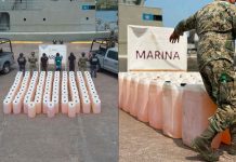 Marina asegura una embarcación con 6 mil litros de presunto huachicol, en las costas de Michoacán