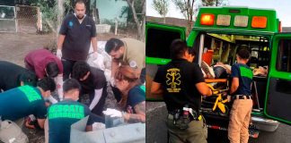 Accidente de moto deja una joven, una adolescente y un bebé lesionados