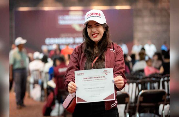Morena se fortalece en Morelia: Giulianna Bugarini se suma a tareas de organización
