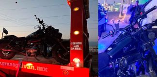 Accidente de moto deja 2 heridos en el Libramiento Poniente de Morelia