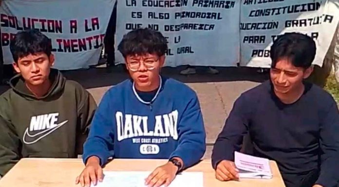 Normalistas de Tiripetío rechazan reunión con autoridades comunitarias; acusan intento de “montaje”