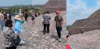 #VIDEO Captan en video el momento exacto antes del ataque en Teotihuacán