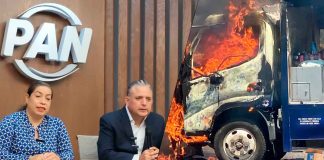 Que se aplique el estado de derecho: PAN sobre quema de vehículos