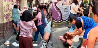 #VIDEO Pelea entre dos mujeres en el centro de Cuernavaca se vuelve viral.