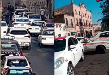 Taxistas protestan en Ciudad Administrativa de Morelia por falta de espacios de trabajo