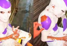 VIDEO | Madre usa pintura látex en su hijo por error para disfraz escolar y no se quita
