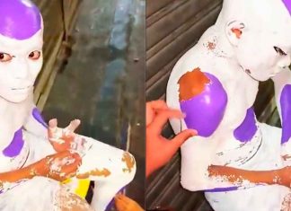 VIDEO | Madre usa pintura látex en su hijo por error para disfraz escolar y no se quita