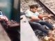 #VIDEO// Padre se lanza a las vías y salva a su hijo de tren en movimiento; sobreviven de milagro