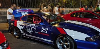 Mustangs invaden avenida Madero por el 1er aniversario del Club Mustang Tarasco