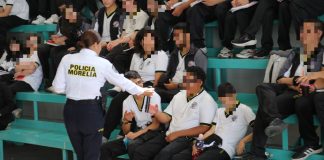 Policía Morelia mantiene jornadas de prevención en preparatorias