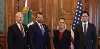 Sheinbaum recibe a jefe de Seguridad de EE. UU. en medio de tensión por narcotráfico y migración
