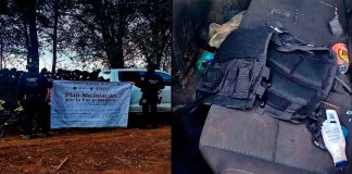 GC asegura dos vehículos robados y chalecos tácticos en Pátzcuaro