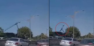 #VIDEO // Colapsa grúa en obra de la colonia Roma Sur; hay cuatro trabajadores lesionados