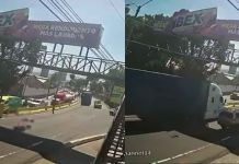 #VIDEO // Cámara capta un trágico accidente en Guatemala motociclista es arrollado por un tráiler