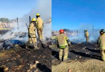 Arde choza de madera en la colonia irregular El Polvorín, Morelia