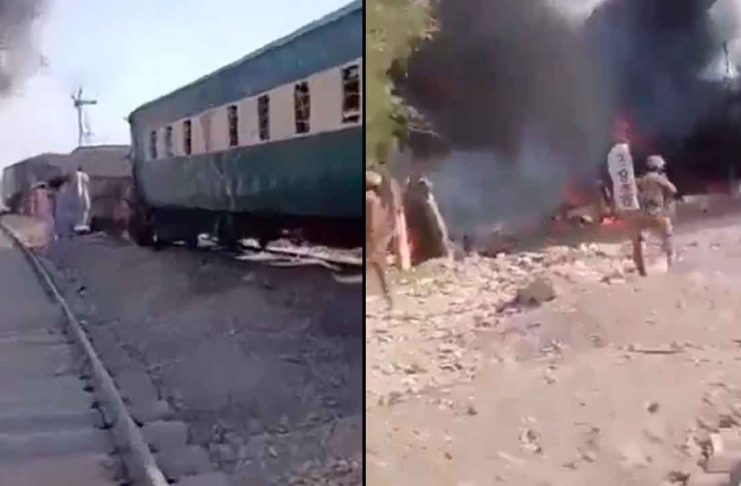 #VIDEO // Ataque con explosivos contra tren en Pakistán deja decenas de víctimas