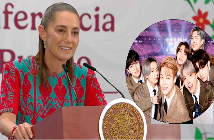 #VIDEO// Sheinbaum anuncia reunión con BTS en Palacio Nacional y bromea con saludo desde el balcón