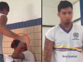 #VIDEO || Golpiza en salón de clases termina con estudiante detenido y una ola de indignación en Brasil